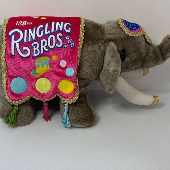 Ringling Bros Barnum & Bailey Circus 138th Edition ELEPHANT Plush Stuffed Animal - Picture 1 of 13